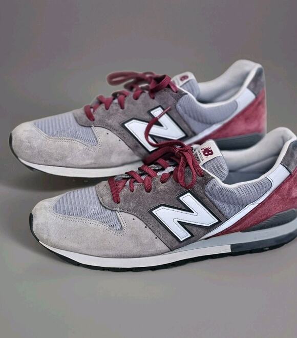 New Balance M996GK 996 Connoisseur Painters Grey Burgundy Mens US 13 USA Made main image 6